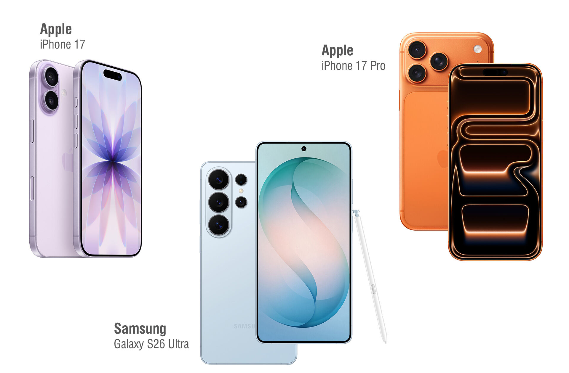 selection of easyMobile phones