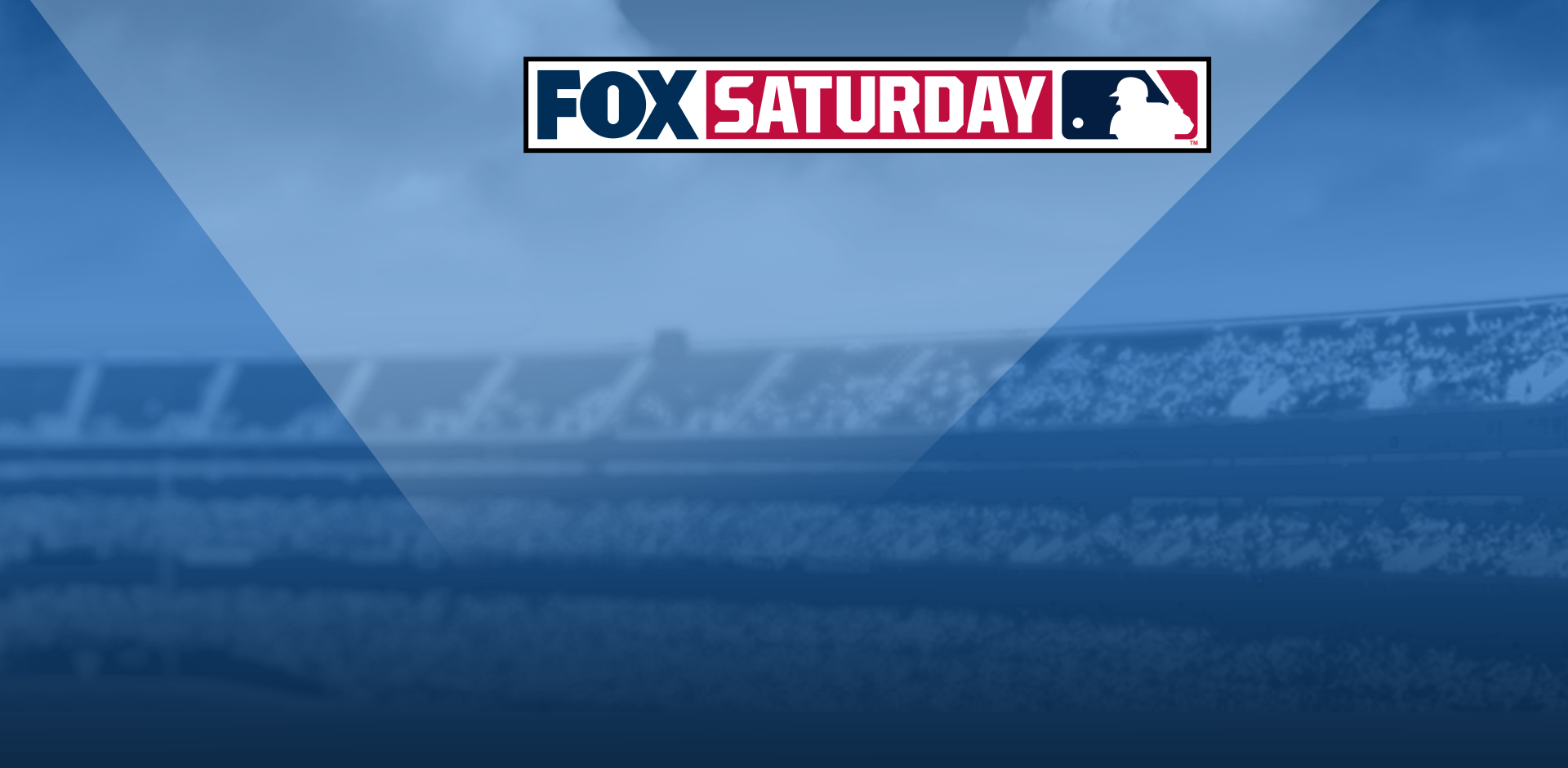 baseball stadim with FOX MLB Saturday logo
