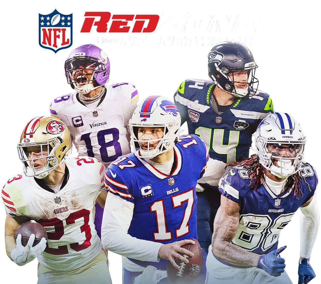 NFL RedZone football players featuring Josh Allen of the Buffalo Bills